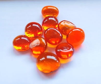 Kaboszony szklane 8-12 mm w pomarańczowym kolorze.jpg