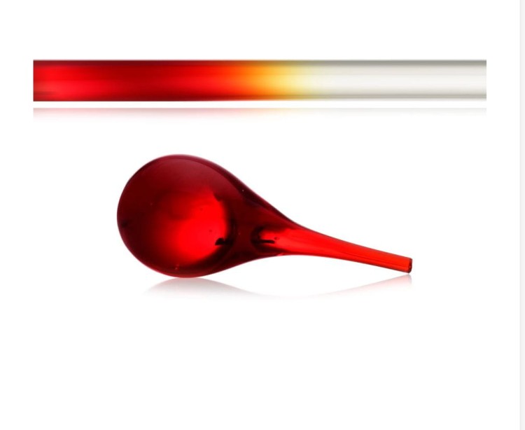 Transparentny pręt szklany w czerwonym nasyconym kolorze kod koloru 90092.jpg