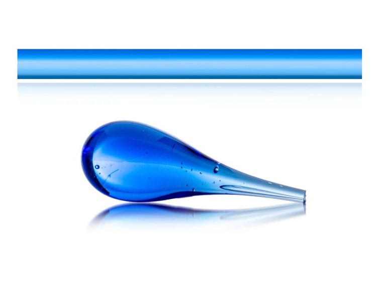 Pręty szklane transparentne niebiesko-chabrowe – Preciosa Ornela, COE 104.jpg