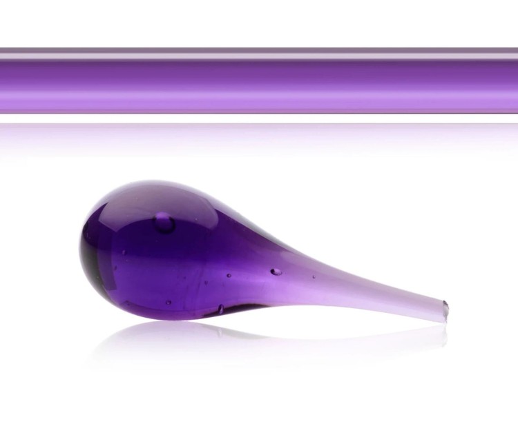 Pręt transparentny do lampworku w  kolorze fioletowym podobnym do denaturatu, kod koloru 20502.jpg