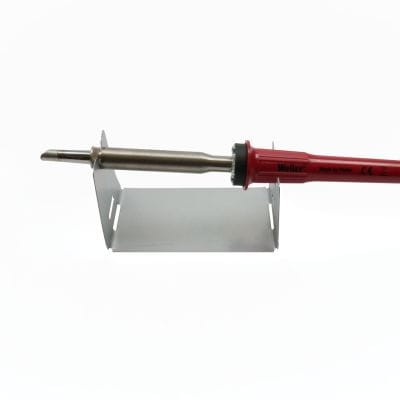 Lutownica Weller Profikit 100W umieszczona na metalowym stojaku, grot SG40, narzędzie do lutowania witraży.jpg